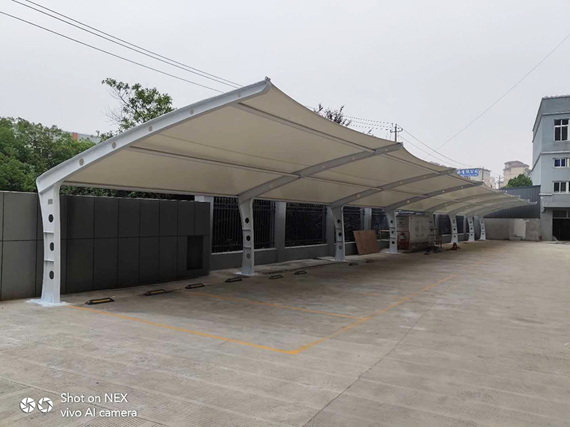 浙江甯波明鑫電器公司膜結構車棚