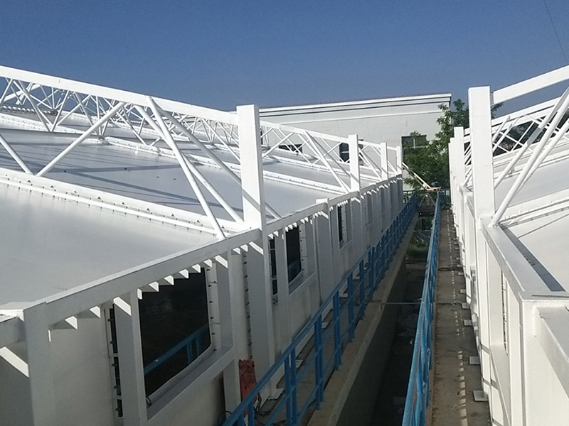 甘肅景泰縣污水處理廠膜結構加蓋 甘肅景泰縣污水處理廠膜結構加蓋