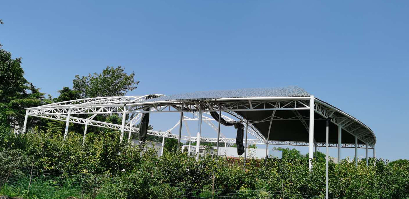 河南周口龍潤電力膜結構網球場 河南周口龍潤電力膜結構網球場